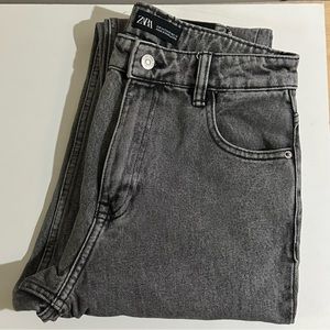ZARA Grey Mom Fit Jeans